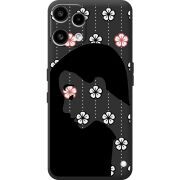 Чорний чохол BoxFace Nothing Phone (3a) Lite Flower Hair