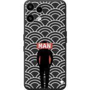 Чорний чохол BoxFace Nothing Phone (3a) Lite Man Pattern