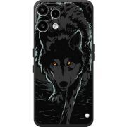 Чорний чохол BoxFace Nothing Phone (3a) Lite Wolf