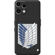 Чорний чохол BoxFace Nothing Phone (3a) Lite Атака Титанов Крылья Свободы