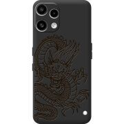 Чорний чохол BoxFace Nothing Phone (3a) Lite Chinese Dragon