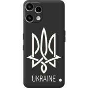 Чорний чохол BoxFace Nothing Phone (3a) Lite Тризуб монограмма ukraine