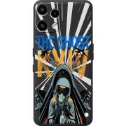 Чорний чохол BoxFace Nothing Phone (3a) Lite Привид Києва в дії