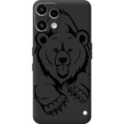 Чорний чохол BoxFace Nothing Phone (3a) Lite Grizzly Bear