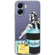 Прозорий чохол BoxFace OPPO A6x City Girl