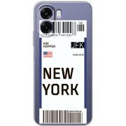 Прозорий чохол BoxFace OPPO A6x Ticket New York