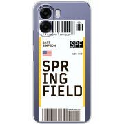 Прозорий чохол BoxFace OPPO A6x Ticket Springfield