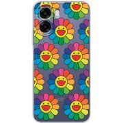Прозорий чохол BoxFace OPPO A6x Hippie Flowers