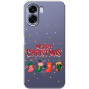 Прозорий чохол BoxFace OPPO A6x Merry Christmas