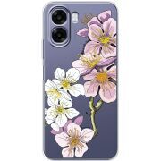 Прозорий чохол BoxFace OPPO A6x Cherry Blossom