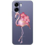 Прозорий чохол BoxFace OPPO A6x Floral Flamingo