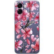 Прозорий чохол BoxFace OPPO A6x Pink Magnolia