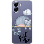 Прозорий чохол BoxFace OPPO A6x Just Love