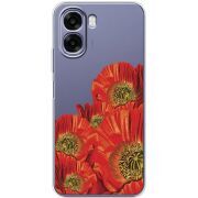 Прозорий чохол BoxFace OPPO A6x Red Poppies