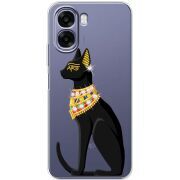 Чохол зі стразами OPPO A6x Egipet Cat