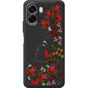 Чорний чохол BoxFace OPPO A6x 3D Ukrainian Muse