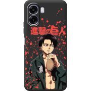 Чорний чохол BoxFace OPPO A6x Атака Титанов Леви