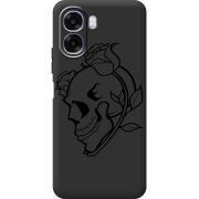 Чорний чохол BoxFace OPPO A6x Skull and Roses