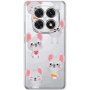 Прозорий чохол BoxFace Xiaomi Redmi Note 15 4G с 3D-глазками Mouse