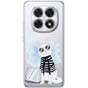 Прозорий чохол BoxFace Xiaomi Redmi Note 15 4G Cat Style