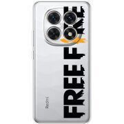 Прозорий чохол BoxFace Xiaomi Redmi Note 15 4G Free Fire Black Logo