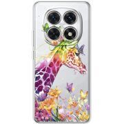 Прозорий чохол BoxFace Xiaomi Redmi Note 15 4G Colorful Giraffe