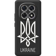 Чорний чохол BoxFace Xiaomi Redmi Note 15 4G Тризуб монограмма ukraine