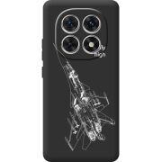 Чорний чохол BoxFace Xiaomi Redmi Note 15 4G Військовий літак