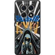 Чорний чохол BoxFace Xiaomi Redmi Note 15 4G Привид Києва в дії