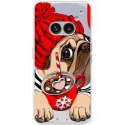 Прозрачный чехол BoxFace Nothing Phone (2a) Plus Winter Puggy