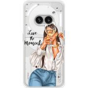 Прозрачный чехол BoxFace Nothing Phone (2a) Plus Live The Moment