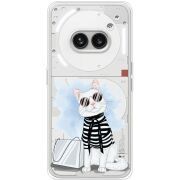 Прозрачный чехол BoxFace Nothing Phone (2a) Plus Cat Style