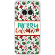 Прозрачный чехол BoxFace Nothing Phone (2a) Plus Vintage Christmas Pattern