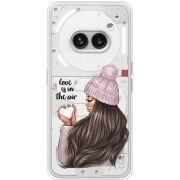 Прозрачный чехол BoxFace Nothing Phone (2a) Plus love is in the air