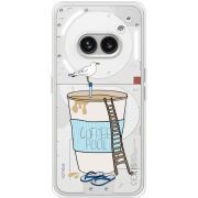 Прозрачный чехол BoxFace Nothing Phone (2a) Plus Segull in Cofee Pool