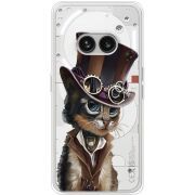 Прозрачный чехол BoxFace Nothing Phone (2a) Plus Steampunk Cat