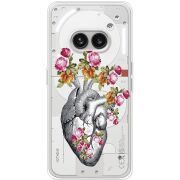 Чехол со стразами Nothing Phone (2a) Plus Heart