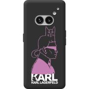 Черный чехол BoxFace Nothing Phone (2a) Plus Pink Karl