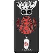 Черный чехол BoxFace Nothing Phone (2a) Plus RedWhite Coffee