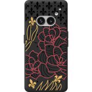 Черный чехол BoxFace Nothing Phone (2a) Plus FranceFlowers