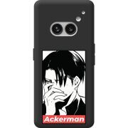 Черный чехол BoxFace Nothing Phone (2a) Plus Attack On Titan - Ackerman