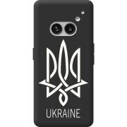 Черный чехол BoxFace Nothing Phone (2a) Plus Тризуб монограмма ukraine