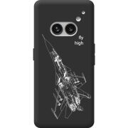 Черный чехол BoxFace Nothing Phone (2a) Plus Військовий літак