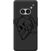 Черный чехол BoxFace Nothing Phone (2a) Plus Skull and Roses