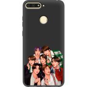 Черный чехол Uprint Huawei Y6 Prime 2018 / Honor 7A Pro BTS