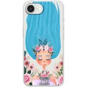 Прозорий чохол BoxFace Apple iPhone 17e Blue Hair