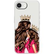 Прозорий чохол BoxFace Apple iPhone 17e Queen and Princess