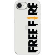Прозорий чохол BoxFace Apple iPhone 17e Free Fire Black Logo