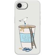 Прозорий чохол BoxFace Apple iPhone 17e Segull in Cofee Pool