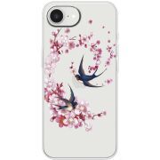 Чохол зі стразами Apple iPhone 17e Swallows and Bloom